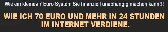 Wie ich 70 Euro und mehr am Tag im Internet verdiene