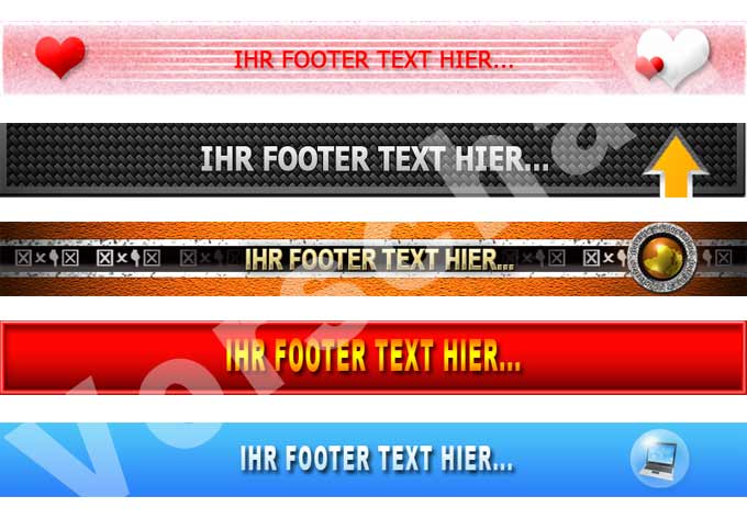 Vorschau Footer Grafiken