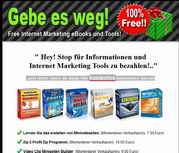 Gratis-Internet-Marketing-Tools ! Die muss jeder Webmaster haben ! Hier können Sie sich Ihre WebMaster-Tools sofort GRATIS abholen !!