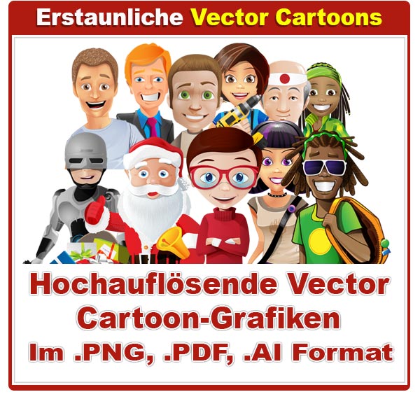 Hochauflsende Vektor Cartoons