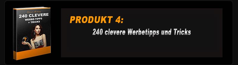 Produkt 4: 240 clevere Werbetipps und Tricks