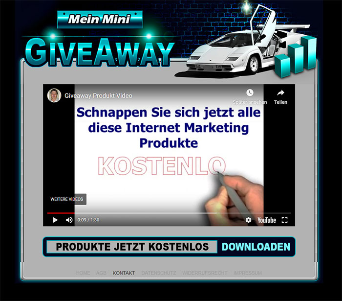 Mini GiveAway Seite