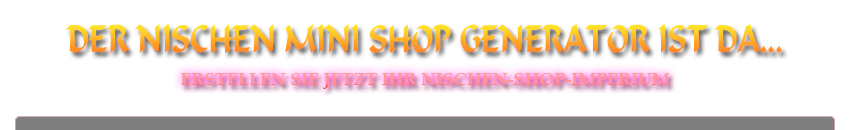 headline Nischen Mini Shop Generator
