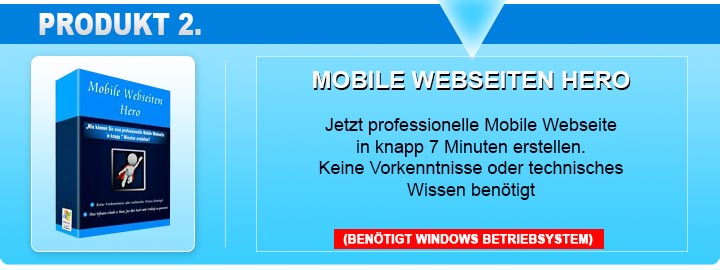 Mobile Webseiten Hero
