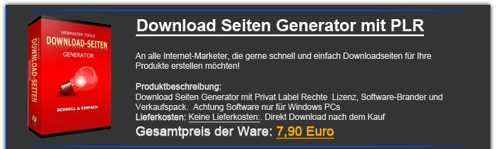 download-seiten-generator mit PLR