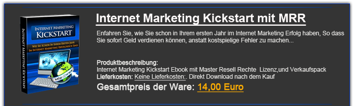 Internet Marketing Kickstart mit MRR