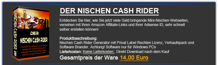 Nischen Cash Rider